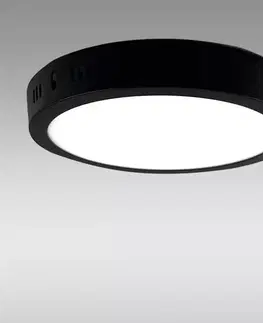 LED stropnice Stropnica LED  RING 18W 4200K okrúhla antracit