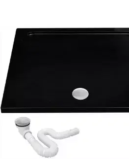 Sprchové vaničky Vanička obdĺžniková Savoy Rea K4087 black 80x100