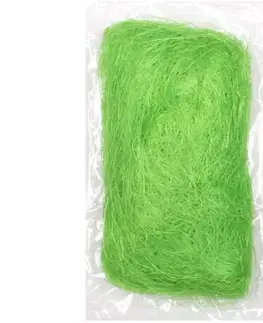 Bytové dekorácie Vlákno sisalové svetlozelené 50g