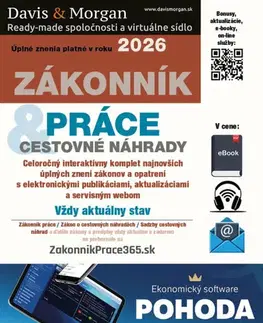 Zákony, zbierky zákonov Zákonník práce a Cestovné náhrady 2026