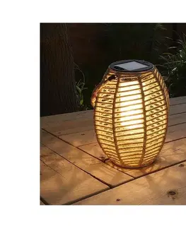 LED osvetlenie Atmosphera - LED solárna lucerna GINA LED/1,2V 800 mAh IP44 juta 210380