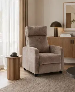 Kreslá KONDELA Kreso New relaxačné kreslo hnedá