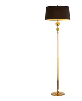 Lampy Jupiter 1955 - Stojacia lampa BATUMI 1xE27/40W/230V čierna/mosadz 1955