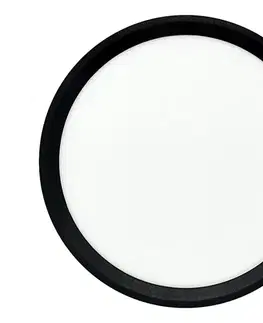 Svietidlá  LED stropné svietidlo, 18 W, 230 V, 3000/4000/6500 K, priemer 23 cm, čierne 008 0001305