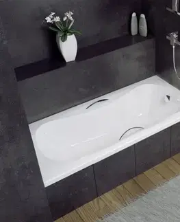 Vane BESCO - Obdĺžniková vaňa ARIA PROSAFE - Nožičky k vani - Bez nožičiek, Rozmer vane - 150 × 70 cm VANARIA150PROS