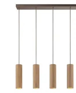 Svietidlá Brilliant - Závesné svietidlo na lanku LAKEWOOD 5xGU10/10W/230V hnedé 51574/20