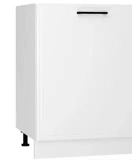 Kuchynské skrinky stojace Kuchynská skrinka Emily D60PC PL biely hrášok mat