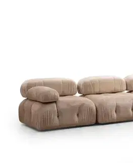 Sedacie súpravy Rohová sedacia súprava / Rohová pohovka Bubble Corner ( L1-O1-1R -Puf) - Cream