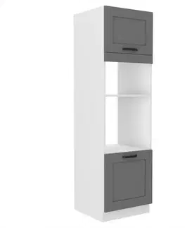 Kuchynské skrinky stojace Kuchynská skrinka Luna dustgrey/biela 60DMP-210 2F