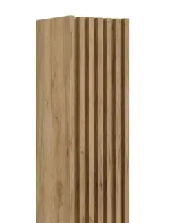 Kúpeľňový nábytok Kúpeľňová skrinka vysoká SAT Delano dub mat DELANOV35DD DELANOV35DD