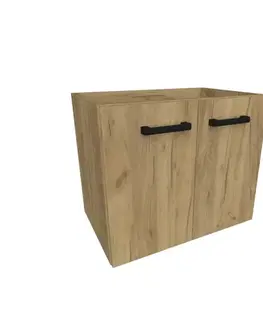 Skrinky pod umývadlo Skrinka pod umývadlo Paris 60 cm zlatý dub