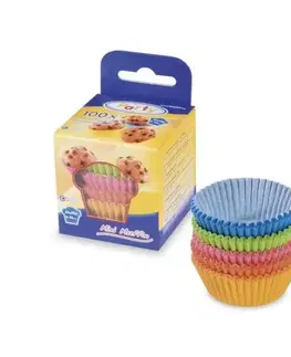 Dekorácie na tortu Kinekus Košík cukrársky na šuhajdy-muffiny farebný pr. 35x20mm, 100ks balenie KLC