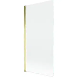 Sprchové dvere MEXEN - MIST vaňová zástena 90x150 cm 6mm 1-s, zlatá, číra 8A9-090-001-50-00