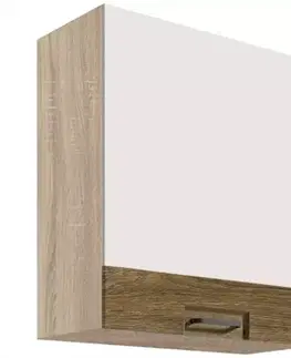 Kuchynské skrinky visiace Skrinka do kuchyne Favorit 34g Sonoma/White+Ribbeck