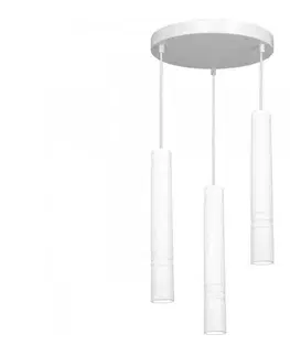 Svietidlá  Luster na lanku IMPLODE 3xGU10/8W/230V biela okrúhly 1481
