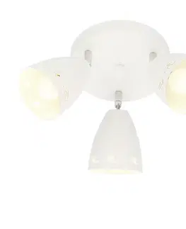 Stropná svetla Stropná lampa Coty 3xE14 biela matná