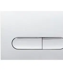 Sanitárna keramika Tlačidlo Royal chróm Oval Ring