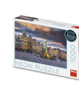 1000 dielikov Dino Toys Puzzle Búrka nad Antverpami 1000 neon Dino