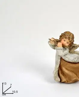 Sošky, figurky - anjeli MAKRO - Anjel muzikant 13cm rôzne druhy