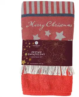 Bytový textil Kuchynská vianočná sada 10 červená 2 ks