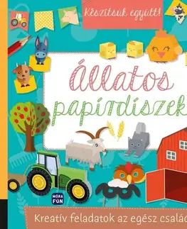 Pre deti a mládež - ostatné Készítsük együtt! - Állatos papírdíszek