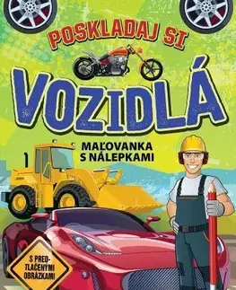 Nalepovačky, vystrihovačky, skladačky Poskladaj si vozidlá
