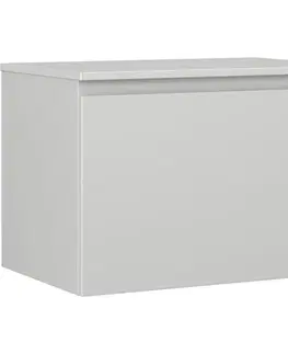 Kúpeľňový nábytok MEXEN/S - Orio kúpeľňová skrinka pod umývadlo 70 cm s doskou, 1 šuplík, sivá mat 91A10-07047-1-BFC62