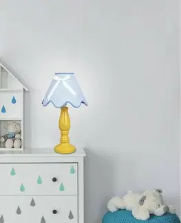 Stolové lampy Stolová lampa Lola žlto-modrá