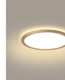 Svietidlá Brilagi - LED kúpeľňové svietidlo ULTRA SLIM LED/12W/230V pr. 22,5 cm zlaté IP54 BRI580