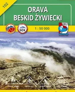 Turistika, skaly Orava - Beskid Zywiecki - TM 102 - 1: 50 000
