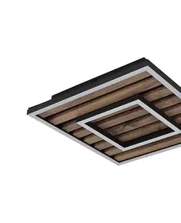Svietidlá Globo 67345D - LED stropné svietidlo WOODY LED/18W/230V 3000K 30x30 cm 67345D