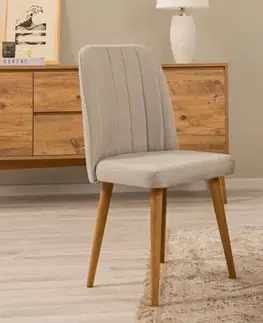 Jedálenské zostavy Stolička Vina 1005 - Oak, Cream