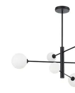 Svietidlá Light Prestige Luster na tyči DORADO 6xG9/40W/230V čierna LP-002/6P BK