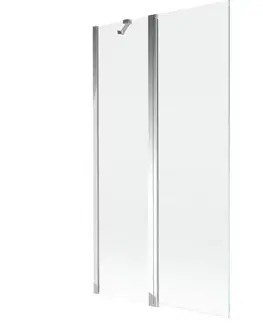 Sprchové dvere MEXEN - Mist vaňová zástena FIX 100 x 150, transparent, chróm 8A9-100-011-01-00