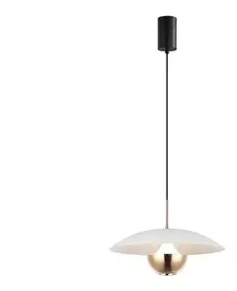 Svietidlá Viokef Lighting LED Luster na lanku VALIA LED/9W/230V biela/zlatá 4292301