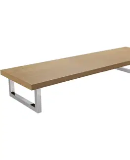 Kúpeľňový nábytok CERANO - Doska pod umývadlo Navira Pro + 2 konzoly pod dosku - dub medový - 100x46x3,6 CER-606084