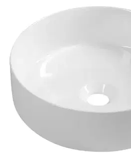 Umývadlá ISVEA - INFINITY ROUND keramické umývadlo na dosku, priemer 36cm, biela 10NF65036