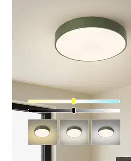Svietidlá BRILAGI - LED stmievateľné stropné svietidlo POOL LED/36W/230V 3000-6000K 30 cm zelené+DO BRI682