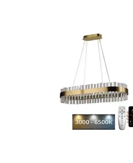 Svietidlá  LED Stmievateľný krištáľový luster na lanku LED/45W/230V + diaľkové ovládanie J6303/C