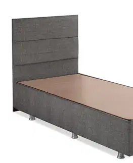 Postele Rám jednolôžkovej postele s čelom Silver - Grey (90 x 190)