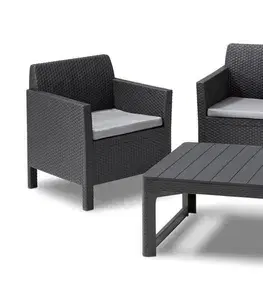 Záhradné sedacie súpravy ORLANDO + LYON TABLE - Allibert
