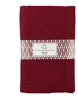 Bytový textil Obrus SAGA bordová 140x180 easy care