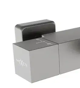Kúpeľňové batérie MEXEN - Termostatická vaňová batéria Cube, grafit 77360-66
