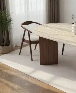 Jedálenské stoly LUBLIN jedálenský stôl, traventine/orech Milano