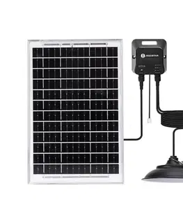 Svietidlá  B.V.  - LED solárny luster so senzorom 2xLED/35W/12V 6000 mAh 6500K priemer 15 cm B1020135O