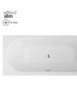 Vane a vaňové zásteny Vaňa Avita Slim+180/80 P + nohy