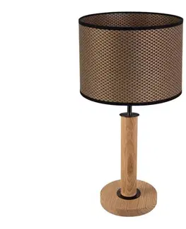 Lampy  7017400711551 - Stolná lampa BENITA 1xE27/60W/230V dub 7017400711551