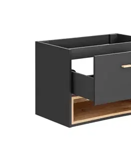Kúpeľňový nábytok Comad Umývadlová skrinka Borneo Cosmos 821 1S sivá/dub artisan