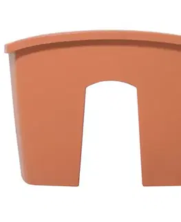Záhrada Kvetináč na zábradlie Crown  DCRO240 19511 R624 terakota