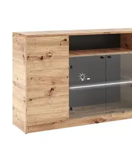 Nábytok ArtAdrk Vitrína EVI 04 | s LED osvetlením